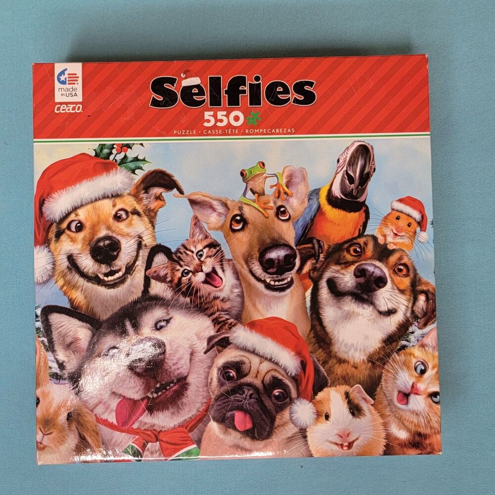 Selfies Complete Dogs Cats 550 Pcs 24x18 Parrots Gerbils Bunnies Frogs too NIB